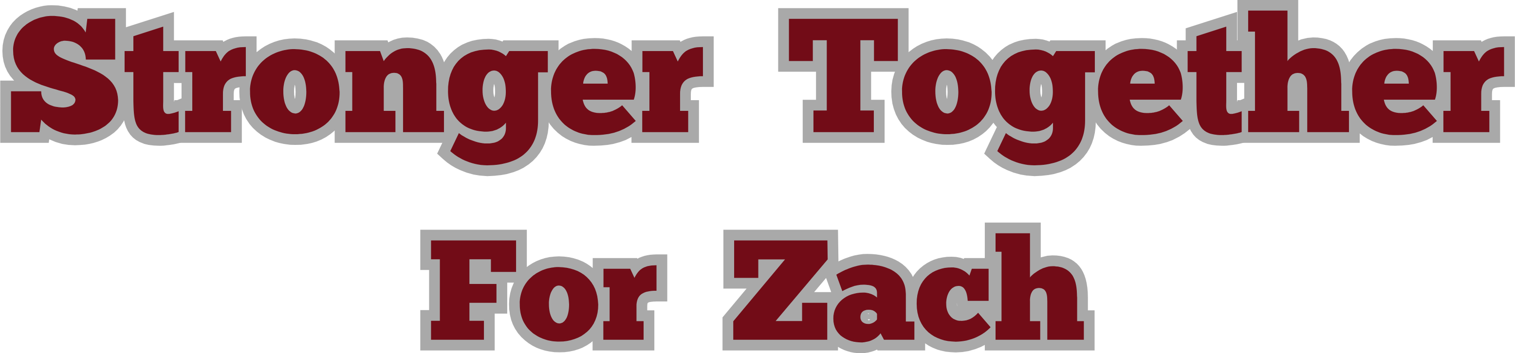Stronger Together For Zach logo